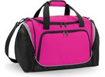 Quadra QS277 | Borsa Sportiva Pro Team Locker | 48 X 30 X 27 Cm - Colore: Fucsia/Nero/Grigio Chiaro - Dimensioni: 48 X 30 X 27 Cm