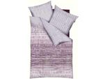 Kaeppel Maco-Satin Biancheria Da Letto Interactive A Righe Grigio Verde Antracite 155X220 Cm + 80X80 Cm