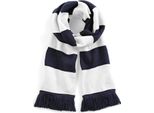 Beechfield B479 | Sciarpa Varsity / Sciarpa Invernale Da Uomo - Colore: French Navy/White - Taglia: Unica