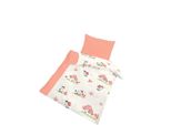 Ido Renforcé Biancheria Da Letto Per Bambini 2 Pezzi Copripiumino 100 X 135 Cm Federa 40 X 60 Cm Corallo Scarabeo