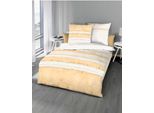 Kaeppel Mako Satin Biancheria Da Letto A Righe Aquarello Verde 135X200 Cm + 80X80 Cm