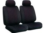 Coppia Di Coprisedili Anteriori Glamour In Poliestere Con Motivo Jacquard Universale