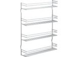 Metaltex Space Saver Smart Kitchen Pepito Kruidenrek 4 Etages 36X8X45 Cm Zilver