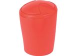 Spirella Bidone Per Cosmetici "Move"" Bidone Per Rifiuti Con Coperchio Basculante | Plastica | 5 Litri | Rosso"