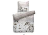 Hnl Biancheria Da Letto Reversibile In Cotone Fiori Troy Nature 135X200 Cm + 80X80 Cm