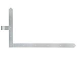 Alberts 312978 Cerniera Angolare Per Cancelli, Nelle Versioni Per Cancelli, Porte Da Garage E Cancelli A Telaio, Zincata A Caldo, Rotolo Ø20 Mm, Dimensioni 600 X 1000 Mm