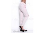 Pantaloni Casual Da Donna Con Tasche In Colori Di Tendenza, Rosa Cipria S/M 36/38