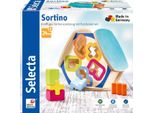 Selecta Spielzeug Sortino Sortierbox, Motorik, Kleinkindspiel, Kleinkindspielzeug, Holz, 16 Cm, 62066