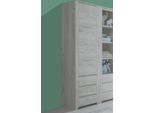 Armadio A 1 Anta Con Cassetti Larghezza 56 Cm Rovere Bianco
