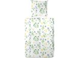 Biancheria Da Letto Hahn In Policotone Fiori Acquerello Blu 135X200 Cm + 80X80 Cm