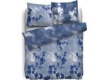 Hnl Biancheria Da Letto Twill Essex Flowers Blu 135X200 Cm + 80X80 Cm