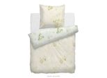 Heckett & Lane Maco Satin Biancheria Da Letto Reversibile Apples I Dimensioni 135X200 Cm I Colore Giallo Verde Fiori E Foglie