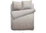 Hnl Biancheria Da Letto In Flanella Noor Taupe 135X200 Cm + 80X80 Cm