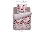 Hnl Biancheria Da Letto Reversibile In Flanella Fiori Nevada Rosa 135X200 Cm + 80X80 Cm