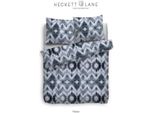 Heckett & Lane Biancheria Da Letto In Cotone Tholson I Dimensioni 135 X 200 Cm 80X80 I Colore Blu Caleidoscopio