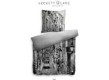 Hnl Biancheria Da Letto Reversibile In Cotone Old City Rica 135X200 Cm + 80X80 Cm Grigio