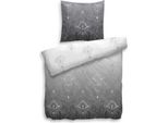 Hnl Biancheria Da Letto In Cotone Ornamenti Demi Grigio 135X200 Cm + 80X80 Cm