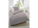 Biancheria Da Letto Hahn In Raso Con Motivo A Righe, Torrone 135X200 Cm + 80X80 Cm