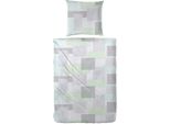Biancheria Da Letto Hahn In Policotone Verde Turchese A Quadri 135X200 Cm + 80X80 Cm Lime