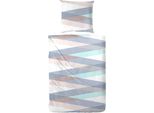 Biancheria Da Letto Hahn In Seersucker Blu 155X220 Cm + 80X80 Cm