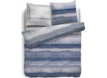 Biancheria Da Letto Hnl Twill Orchard A Righe Blu 135X200 Cm + 80X80 Cm
