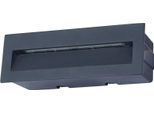 Lucande Lampada Da Parete A Incasso Led Loya, 23 X 8 Cm, Grigio, IP54