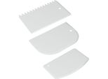 Metaltex 252521080 Spatola Per Pasticceria In Plastica, Bianca, 3 Pezzi (Confezione Da 3)