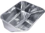 Lavello Zelvo 53X43X22 Cm In Acciaio Inox, Lavello, Lavabo, Bacino In Acciaio Inox