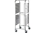 Carrello Portavassoi In Acciaio Inox, Adatto Per 14 X Gn 1/2, 590 X 670 X 1735 Mm (L X P X A)