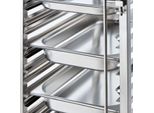 Carrello Portavassoi In Acciaio Inox, Adatto Per 14 X Gn 1/1, 380 X 550 X 1735 Mm (Lxpxh)