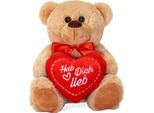 Orsetto Con Cuore Hab Dich Lieb Marrone 25 Cm