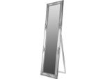 Casa Padrino Specchio Barocco In Argento 50 X H. 180 Cm - Specchio Fatto A Mano Con Cornice In Legno E Splendide Decorazioni
