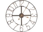 Orologio Da Parete Clayre & Eef Ø 60 Cm Ferro Marrone