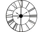 Orologio Da Parete Clayre & Eef Ø 80 Cm In Metallo Nero