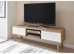 Lavagna Merle 160Cm Rovere Riviera / Bianco Opaco Tv Soggiorno