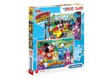 Clementoni Puzzle Supercolor - Mickey Racer 2 X 20 Pezzi