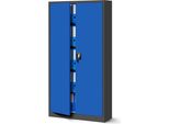 Armadio Per Archiviazione Armadio Per Ufficio Armadio In Acciaio Blu Antracite 185X90X40