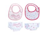 Set Bavaglino E Pannolino Petitcollin (Per Bambola 36-40 Cm)