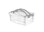 Contenitore Di Stoccaggio Scatola Trasparente Scatola Di Plastica Scatola Pieghevole Scatola Di Plastica Con Manici 5L