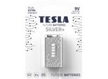 Tesla Silver+ 9V E-Block, Batteria 6LR61 1X 1-Pack (1 Pezzo)