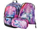 Baagl Set Zaino Scuola Ragazze 3 Pezzi, Zaino Scuola Dalla 3A Elementare, Cartella Scuola Primaria Con Tracolla, Zaino Scuola Ergonomico (Acchiappasogni)