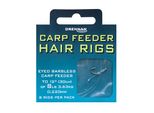 Drennan Carp Feeder Hair Rigs Method Leader Con Occhiello Amo Senza Ardiglione 8 + Lenza 8 Trasparente HNHCFD016