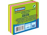 Donau Mini Blocchetto Di Foglietti Adesivi, 50X50Mm, 1X250 Foglietti, Neon-Pastello, Mix Zie