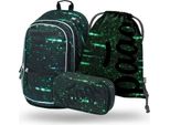 Baagl Set Di 3 Numeri Fondamentali: Zaino, Astuccio Per Matite, Astuccio