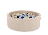 Piscina A Secco In Viscosa H-30 Cm Con 200 Palline - Beige