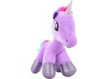 Unicorno Di Peluche Viola 32 Cm