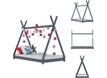 Vidaxl Struttura Letto Per Bambini In Pino Massiccio Grigio 90 X 200 Cm - Letti Per Bambini E Ragazzi