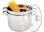 Pentola Per Pasta, Diametro 22 Cm, Acciaio Inox