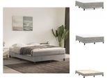 Vidaxl Letto Boxspring Grigio Chiaro 140X190 Cm In Velluto - Letti E Strutture Letto