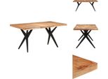 Vidaxl Tavolo Da Pranzo 160X80X76 Cm In Legno Massiccio Di Acacia - Tavoli Da Pranzo